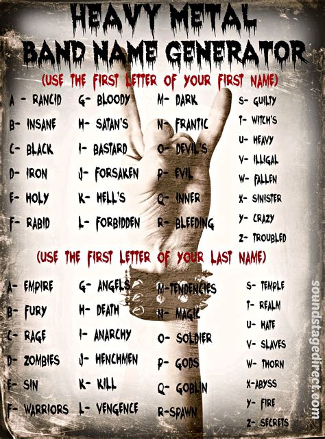 Metal Band Name Generator.